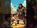 David contre Goliath : Le courage triomphe #goodsamaritanph #inspiration #history #etudierlabible