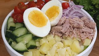 58g Protein Tuna & Egg Bowl | High Fiber | 560 Calories 