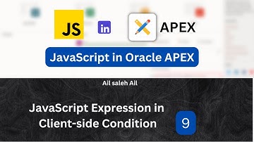 JavaScript in Oracle APEX : JavaScript Expression in Client-side Condition [9]( English subtitles)