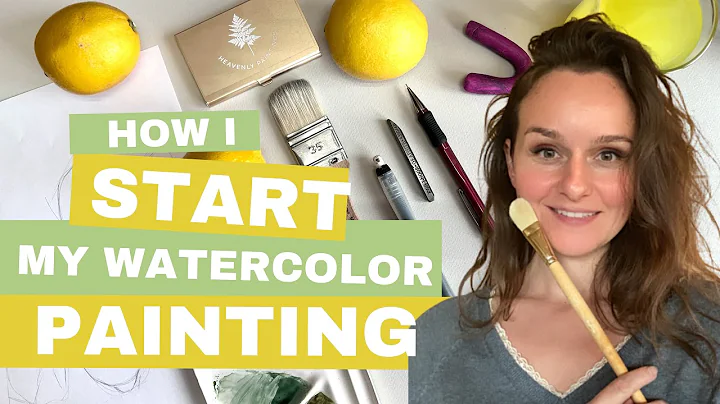 How I Start My Watercolor Painting // Reference //...
