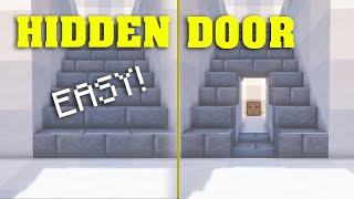 How to make a SECRET STAIR DOOR in Minecraft!