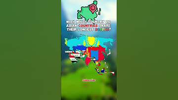 Longest border shared by Asian countries? #mapper #mapping #history #asia #europe #usa #map #shorts