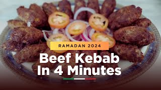 NEW Beef kebab Recipe (RAMADAN SPECIAL 2024) | How to make beef kebab at home | Flavour And Zaika