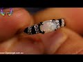 6x4mm Jelly Crystal Opal Ring – Sterling Silver Adjustable Ring