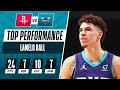 LaMelo Ball (24 PTS, 10 AST) Drains A Career-High 7 Threes In Hornets W!