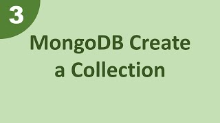 How to create a collection in MongoDB