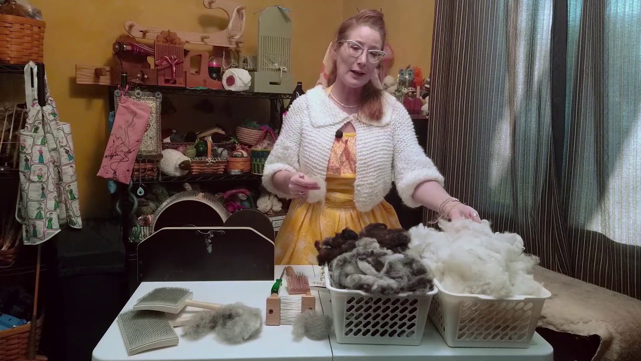 Fleece to Fabric 3. Carding or Combing Your Fleece YouTube