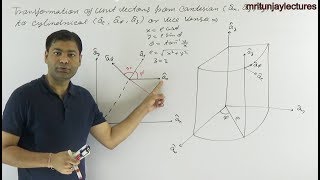 1.5 EMFT .TRANSFORMATION OF UNIT VECTORS FROM CARTESIAN TO CYLINDRICAL OR VICE VERSA