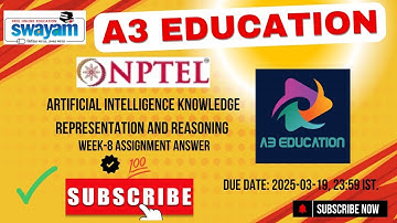NPTEL Artificial Intelligence: Knowledge Representation and Reasoning Week 8 Assignment Answers