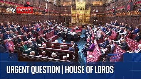 Urgent question in the Lords on accidental prison releases