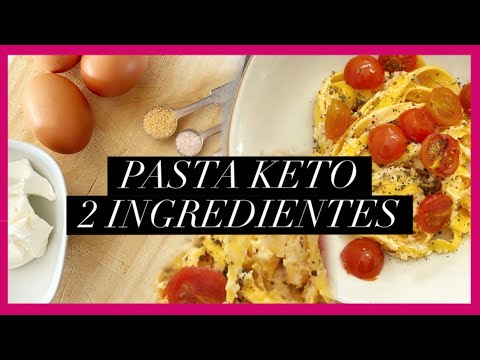 Cómo hacer PASTA KETO (con sólo 2 INGREDIENTES) Recetas keto #01