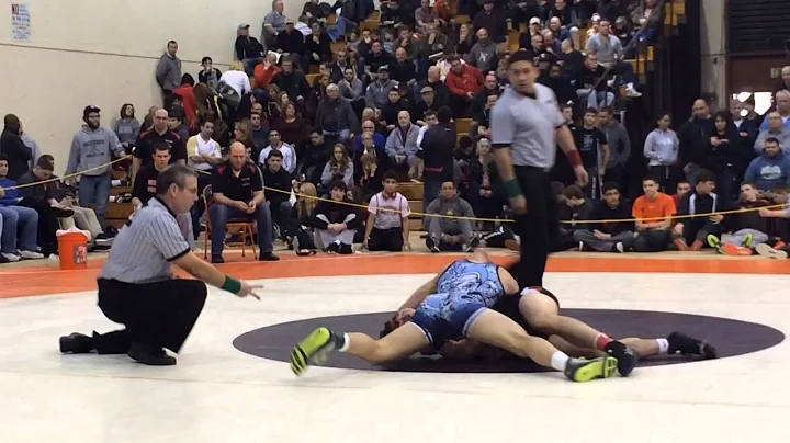 Alex Sebahie of Paramus pins Westwood's Kyle Birkner