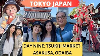 DAY NINE: TSUKIJI MARKET FOOD TOUR GUIDE PART TWO - ASAKUSA - ODAIBA - TOKYO VLOG