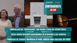 Contradebate | Quiénes son los “intelectuales” que llaman a votar por Xóchitl Gálvez