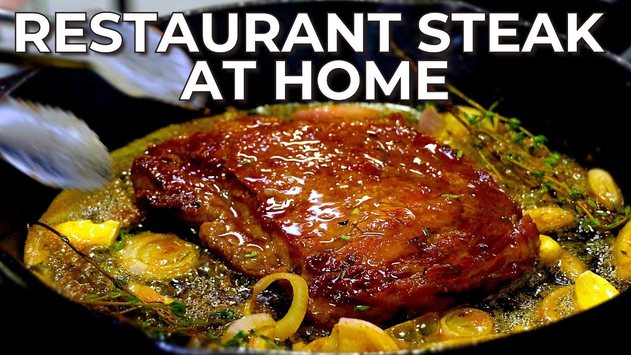 How To Make The PERFECT Steak At Home (Step By Step) YouTube