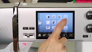 Bernina 560 78 Embroidery Settings in Set Up