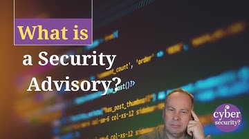 What is a security advisory?