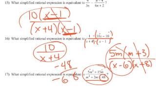 Math 3 Benchmark 2A & 2B Review part 2