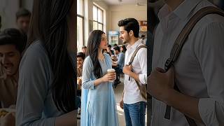 Canteen Me Ali Aur Sara Ki Pehli Conversation 😍 Ali Sara love story part3 #ai #shorts #horrorstories