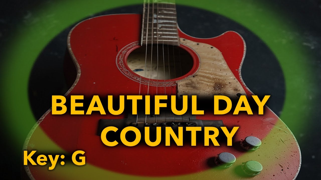 Beautiful Day Country Guitar Backing Track | Key: G