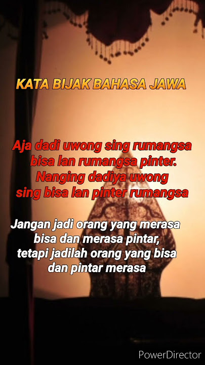 kata bijak bahasa Jawa dan artinya #motivasi #katamutiara #quotes