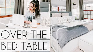Work And Eat In Bed - OVER THE BED TABLE // SMALL SPACE Solutions