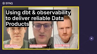 Learn how Aiven &amp; Shalion use dbt &amp; observability to deliver reliable Data Products