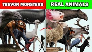 Trevor Henderson Monsters And Real World Animal Lookalikes Compared