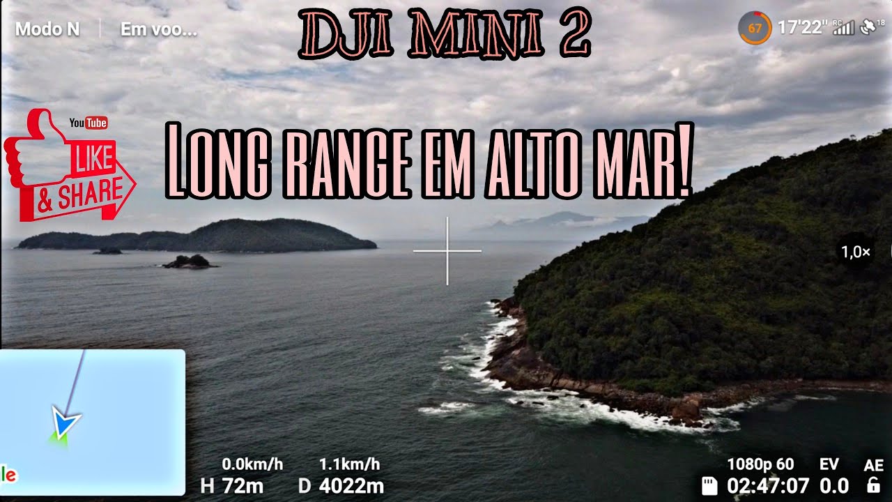 DJI MINI 2 Long Range Em ALTO MAR YouTube DJI MINI 2 Long Range Em ALTO MAR YouTube