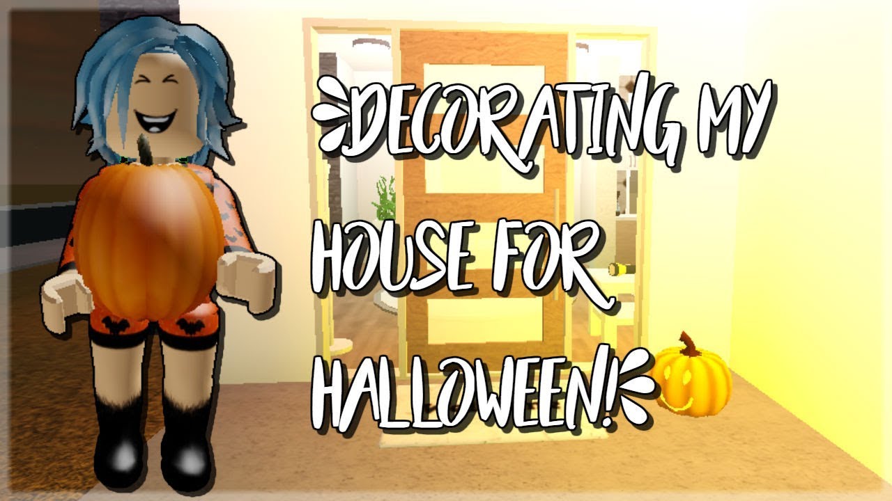 Decorating my house for halloween! (Roblox) YouTube