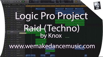 Logic Pro X Template - Techno - Raid by Knox www.wemakedancemusic.com