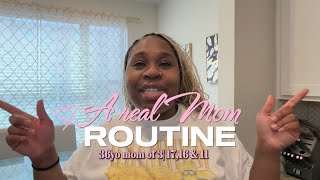 A Real Mom Routine Cleaning, Cooking & School Drop Offs