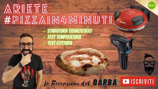 FORNO ARIETE 909 PIZZA IN 4 MINUTI - Modifica e Staratura termostato -Test  temperature - cottura - YouTube