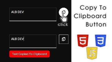 Make a Copy To Clipboard Button with HTML, CSS & JavaScript