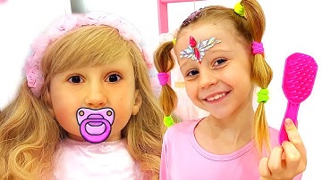 Nastya and her talking dolls