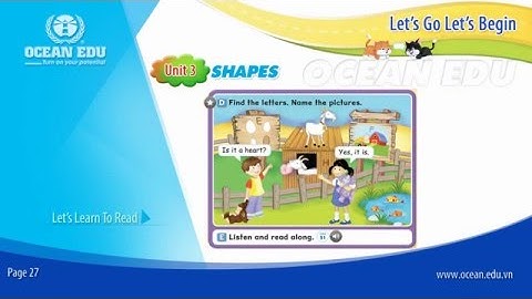 [Ocean Edu] Unit 3 - Shapes | Student book - Let