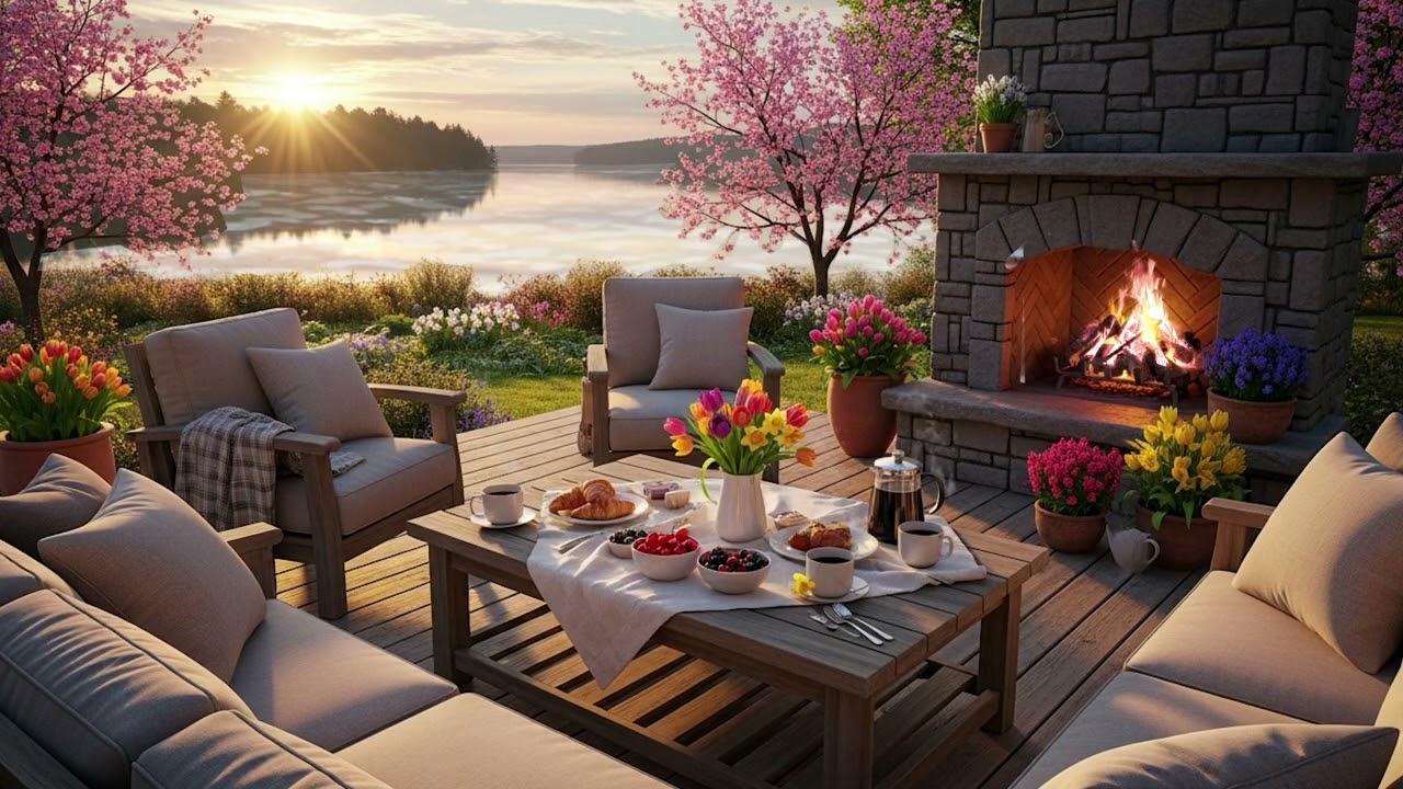 🎹🌸 River Spring Blossom Piano – Sakura Garden Party by the Riverside | Romantic Relaxing Piano Music