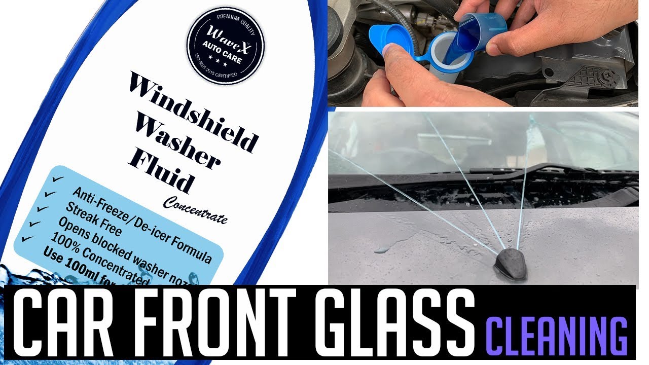 Wavex Windshield Washer Fluid Concentrate  Cleaning Car Front Windshield  While driving the car 
