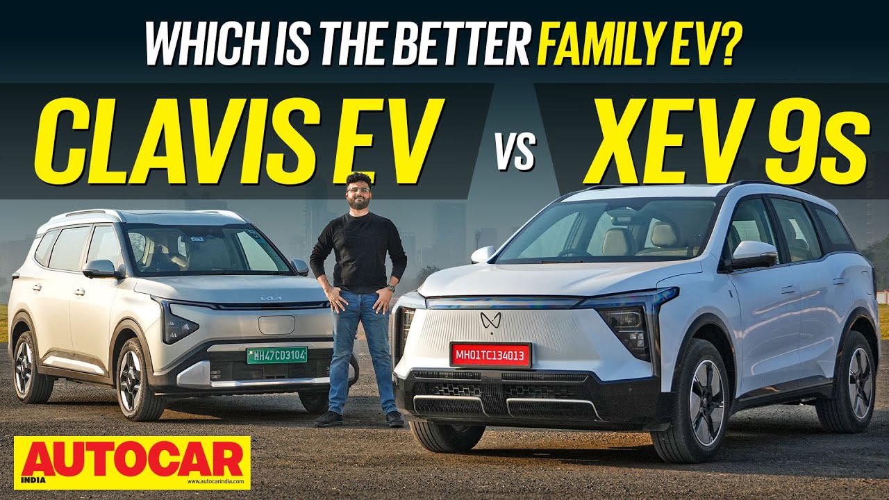 Mahindra XEV 9S vs Kia Carens Clavis EV - 7-seater EVs battle it out | Comparison | Autocar India