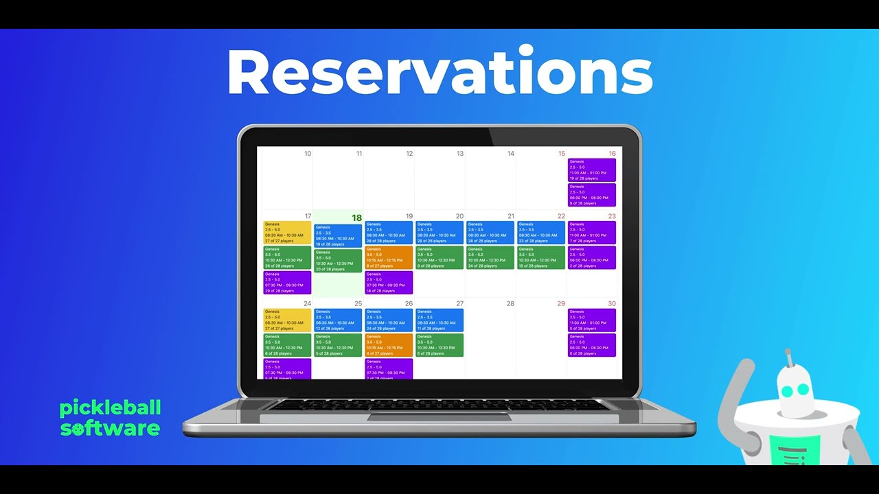 Reserve Courts Demo: Pickleball Software