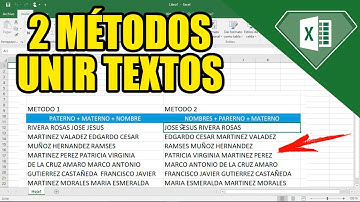 Como unir varios textos en una sola celda - 2 métodos de CONCATENAR TEXTOS en Excel 2024 ✅🔝