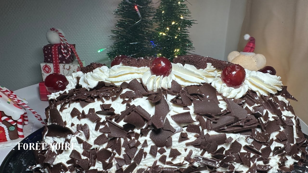 Bûche façon forêt noire [Recette]