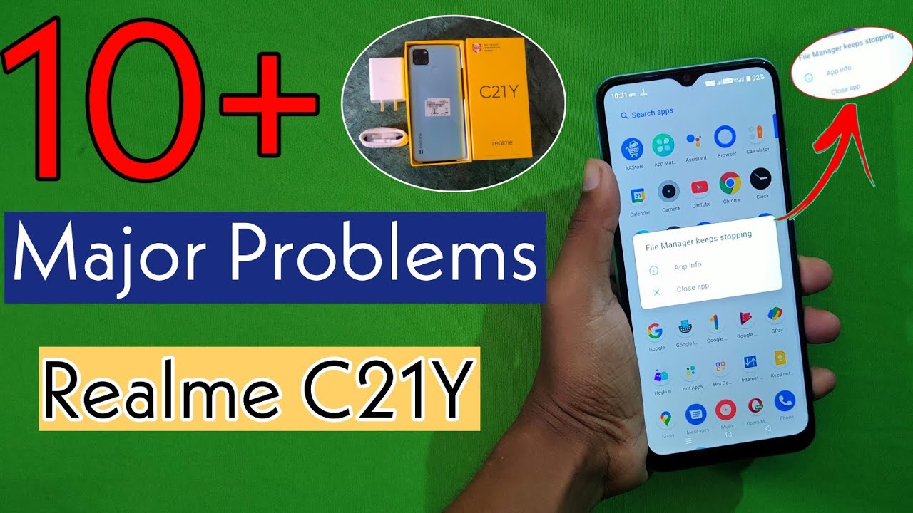 Realme C21Y Top 10+ Big Problems Realme C21Y Realme Ui 2.0 Problem Realme C21Y 10+ Major