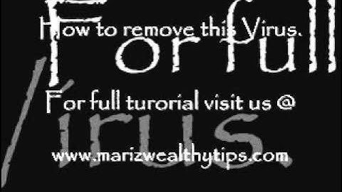 8 Step to Remove W32/Sality.AE