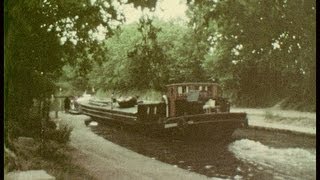 Chalands aux canaux de France en 1970 (boat life)