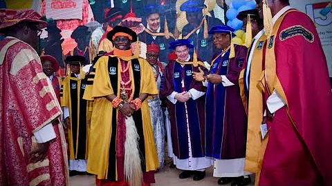 GRADUATION CEREMONY & AWARD TO HRM ASAGBA PROF EPIPHANY AZINGE SAN. AT VERITAS UNIVERSITY ABUJA #fyp