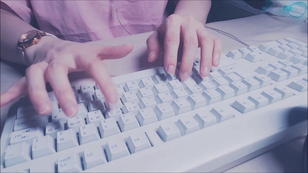 [Binaural asmr] 녹음 테스트 (키보드 청소 및 타이핑 + 잡담)