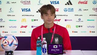 Kim Jin-su: ‘We’ve waited so long for this, we won’t be intimidated against Brazil’
