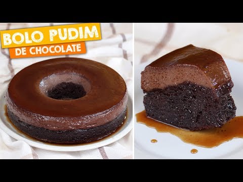 BOLO PUDIM DE CHOCOLATE DE LIQUIDIFICADOR | Nandu Andrade