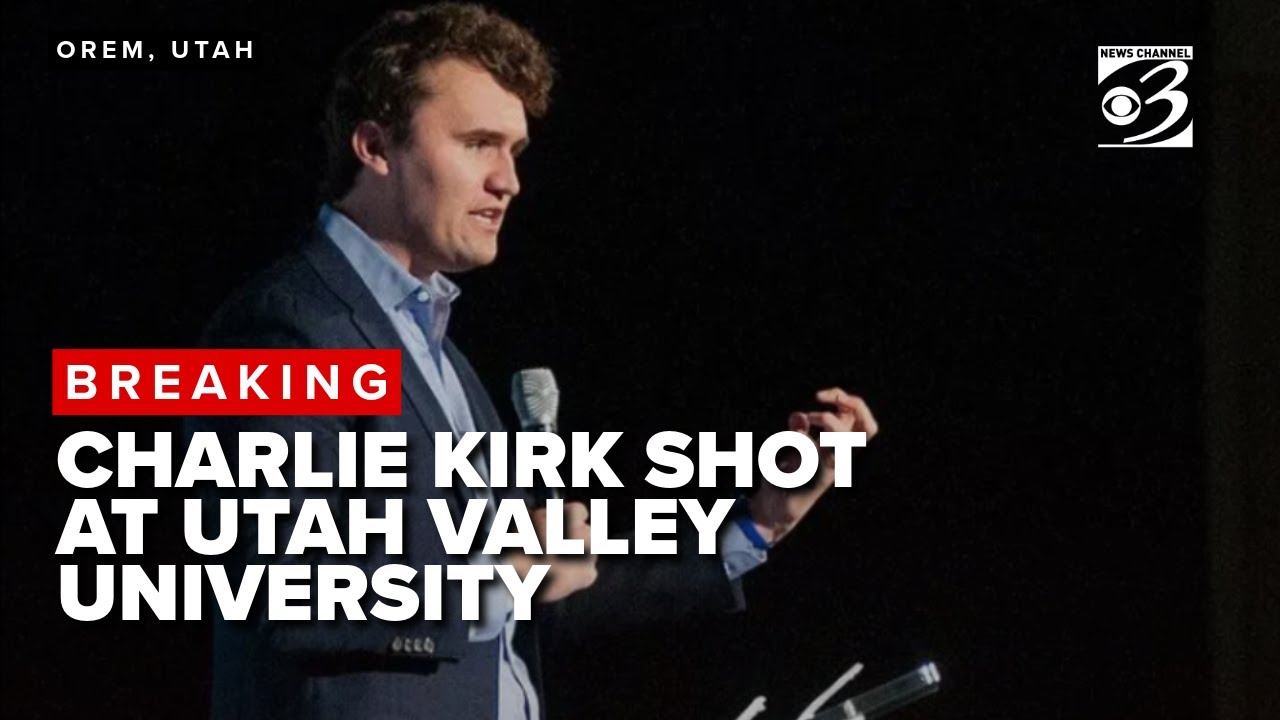 LIVE: Charlie Kirk shot at Utah Valley University event - YouTube